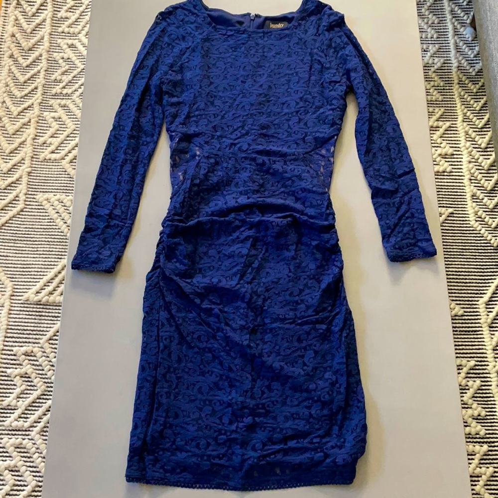 Navy Blue Laced Dress